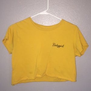 babygirl cropped tee